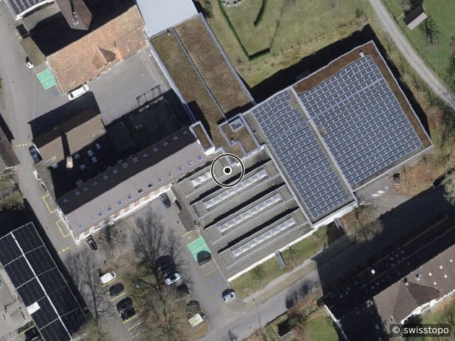 Vista aerea della posizione – Weisbrod-Areal 3, 8915 Hausen am
