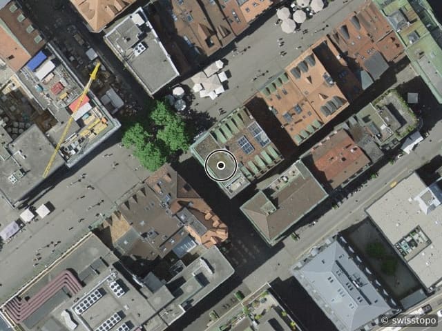 Luftbild Rue de Romont 20, Fribourg