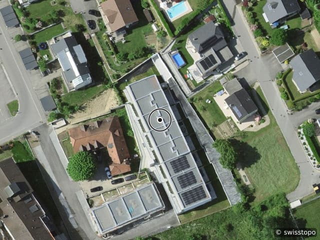 Luftbild Le Centre 25, Courtepin