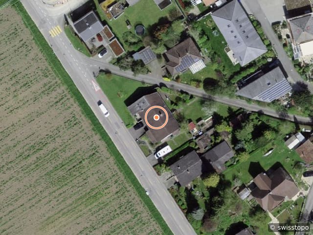 Luftbild der Lage – Hauptstrasse 47, 2556 Scheuren
