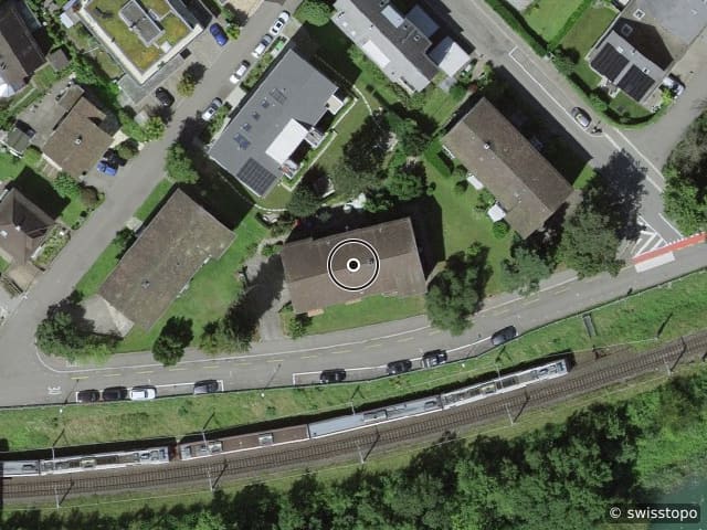 Luftbild der Lage – Tägerhardstrasse 23, 8003 Zürich