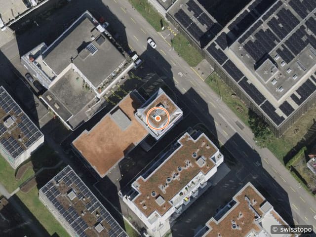 Luftbild Freilagerstrasse 19, Zürich