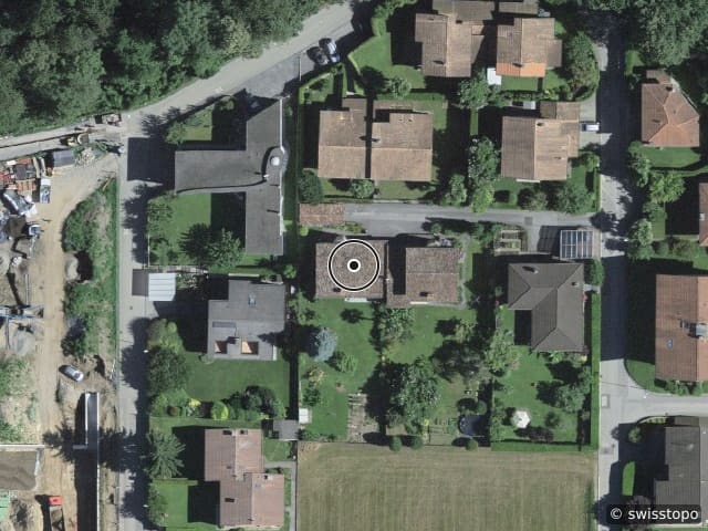 Luftbild Via Camparano 13, Lugano