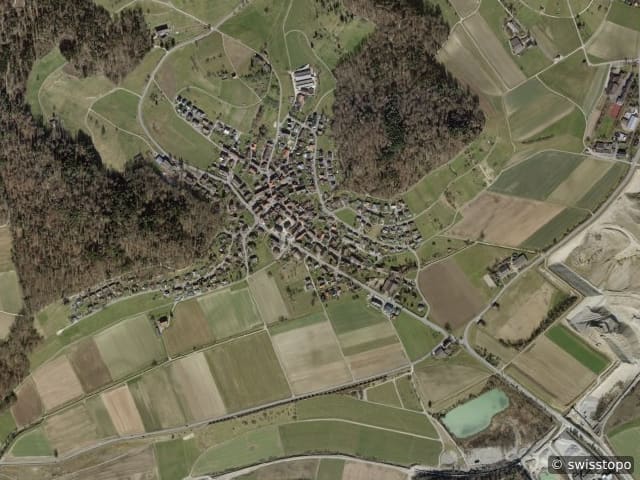 Luftbild Hüntwangen