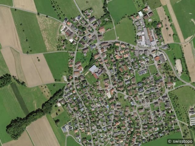 Vista aerea della posizione – 5632 Buttwil