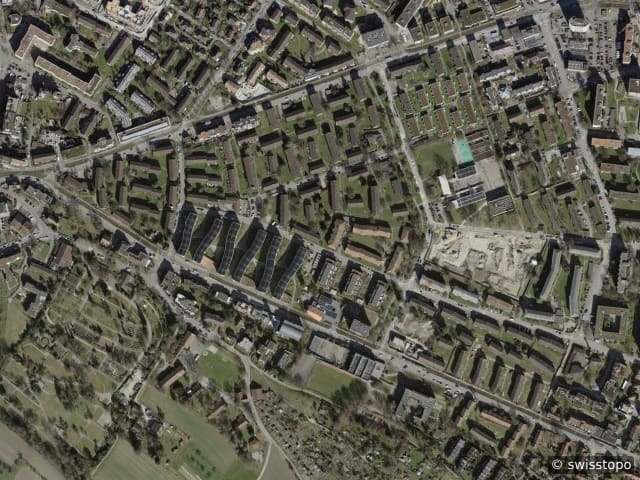 Luftbild Üeberlandstrasse 457, Zürich