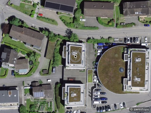 Luftbild der Lage – Kreuzackerstrasse 4, 8645 Jona