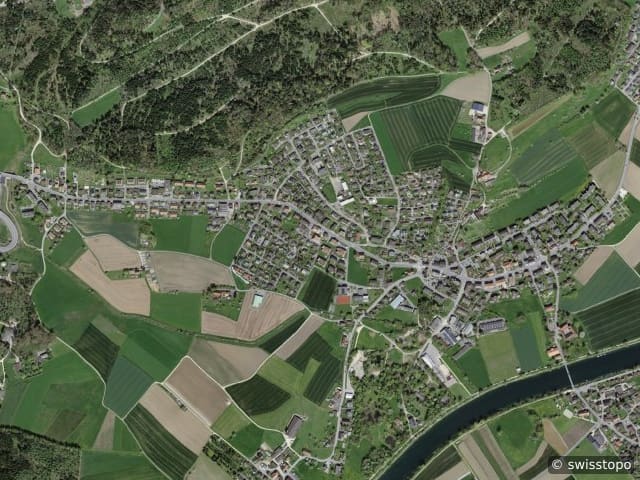 Luftbild: das Gebiet