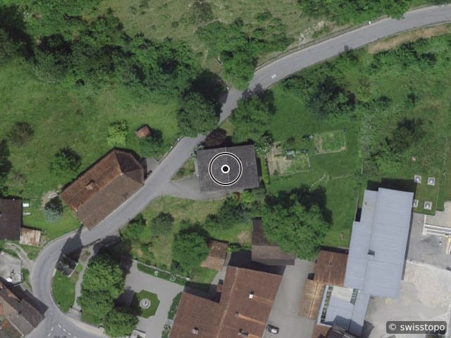 Luftbild der Lage – Fanaserstrasse 6, 7214 Grüsch