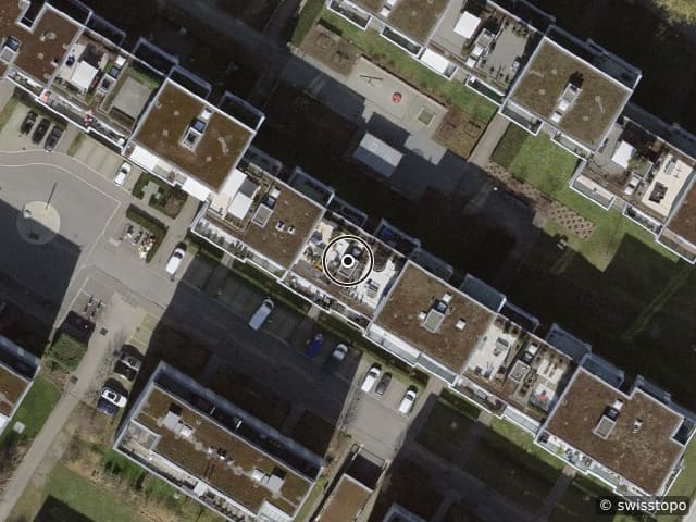 Luftbild der Lage – Dufaux-Strasse 67, 8152 Opfikon Wir