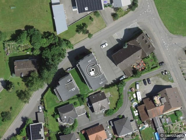 Luftbild der Lage – Feldstrasse 3, 6030 Ebikon