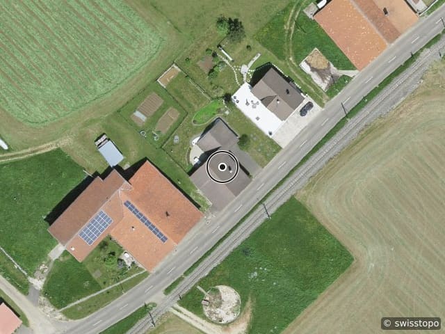Luftbild der Lage – Les Coeudres 33, 2314 La Sagne