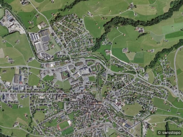Luftbild der Lage – Appenzell