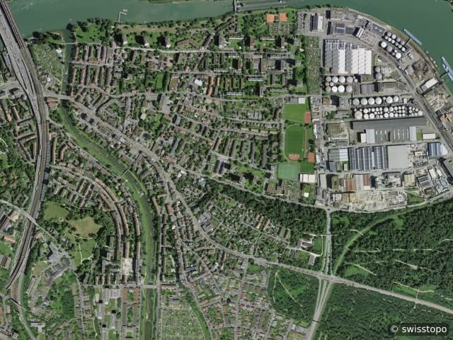 Luftbild Birsfelden