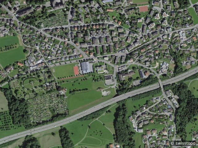 Luftbild Ort s Seebleichestrasse 54, Rorschacherberg