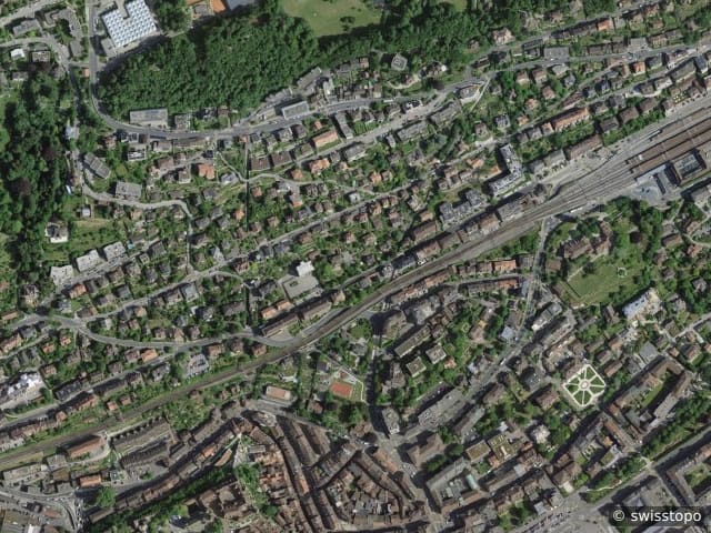 Luftbild Av. Edouard-Dubois 5, Neuchâtel