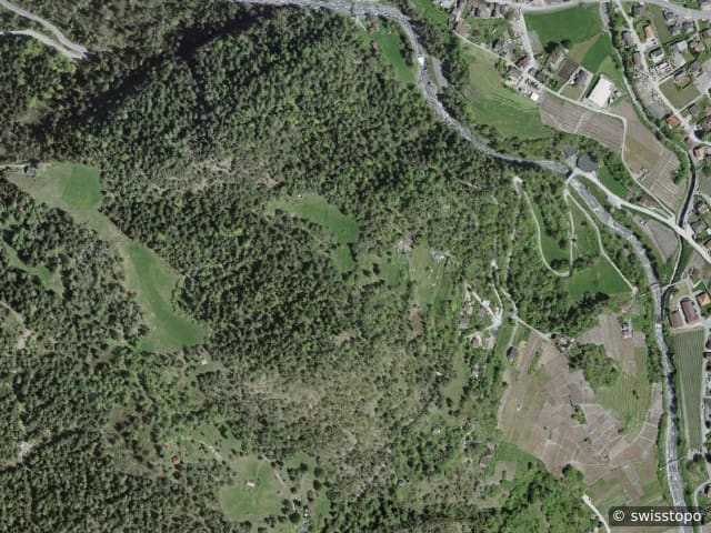 Luftbild Route du Champ Vidonde 5, Chamoson