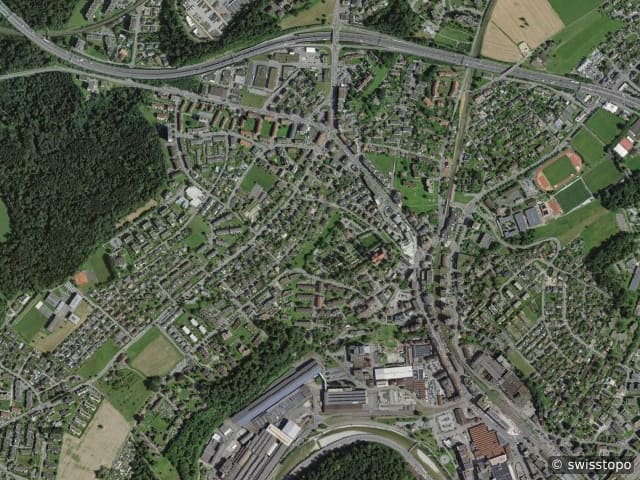 Luftbild: das Gebiet