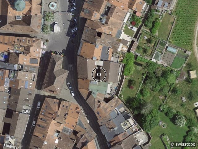 Vista aerea della posizione – RUE CENTRALE 1, 1450 Orbe