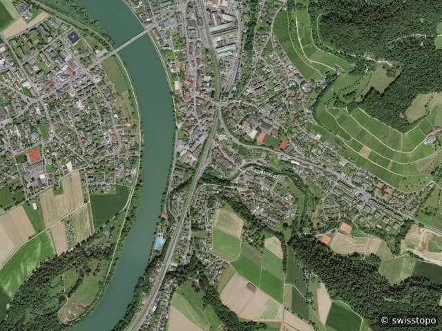 Luftbild der Lage – Döttingen