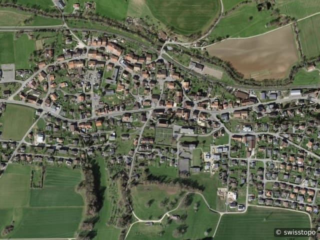 Luftbild Courfaivre