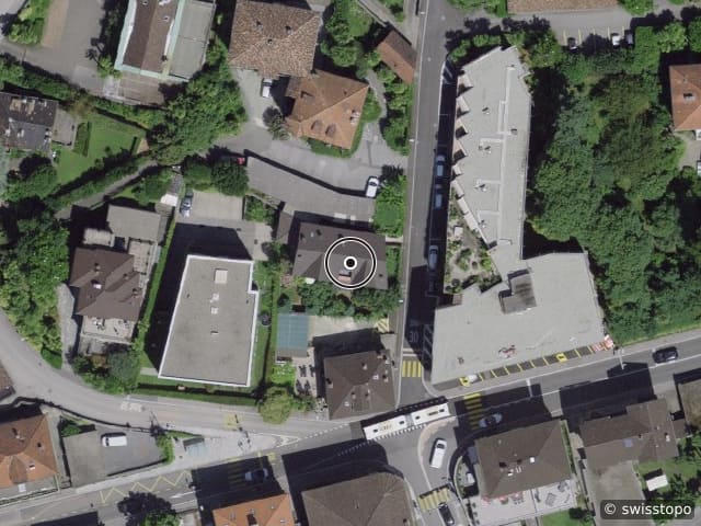 Luftbild Via San Carlo 1, Muralto, Locarno, Lago Maggiore