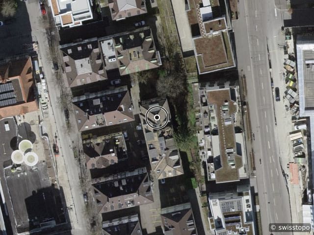 Luftbild Lavaterstrasse 73, Zürich