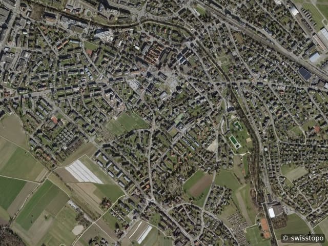 Luftbild in Dübendorf