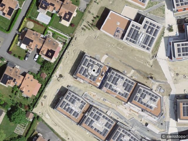 Luftbild Allée des Prés du Record 14, Echallens