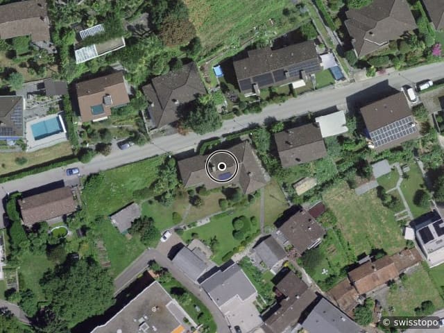 Luftbild Via delle Vigne 24, Minusio TI
