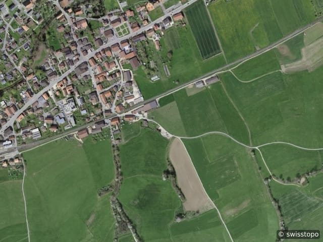 Luftbild Rue de la Praye 4, Courtelary