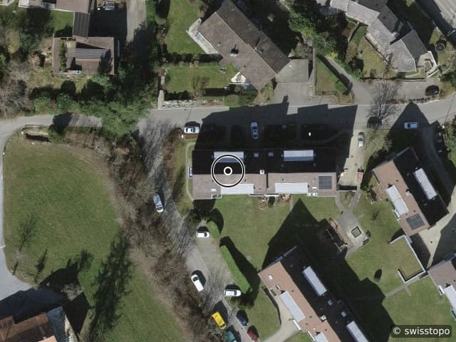 Luftbild der Lage – Bächelacherstrasse 7, 8304 Wallisellen