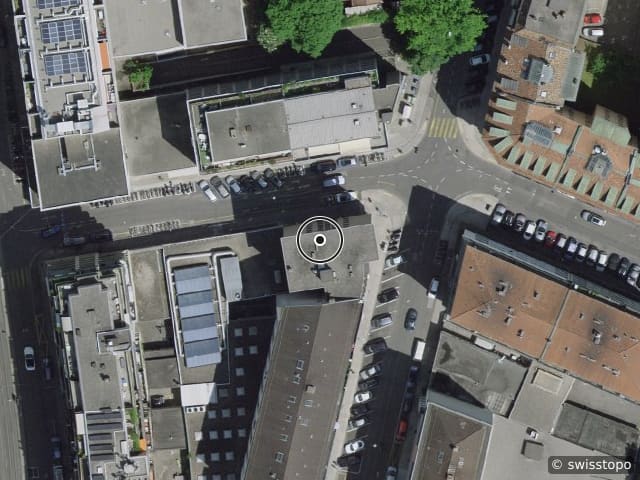Luftbild Rue du Pré-Jérôme 8, Genève