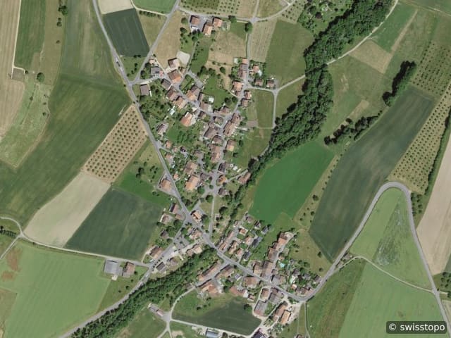 Luftbild La Chaux (Cossonay)