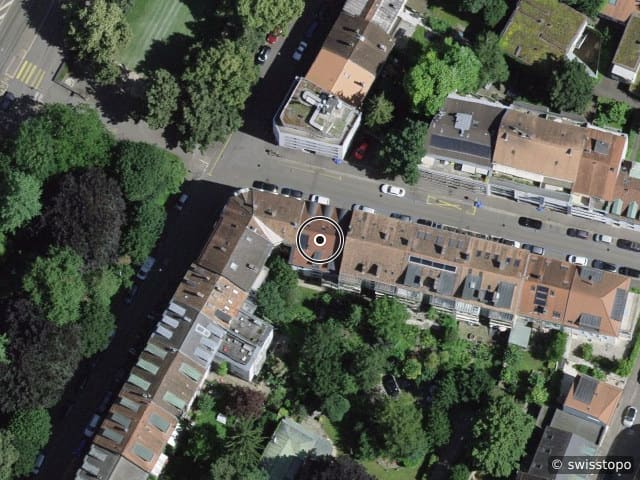Luftbild Alemannengasse 4, Nähe Rhein