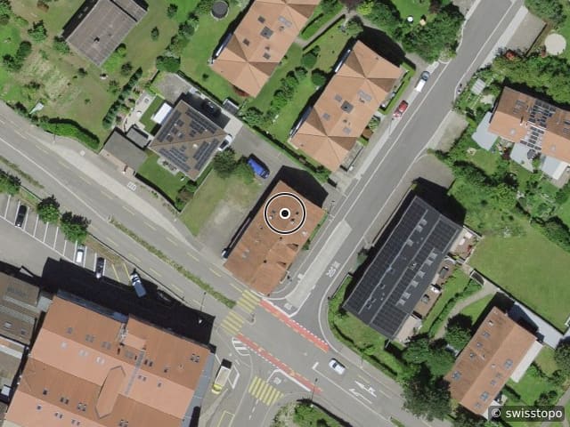 Luftbild der Lage – Hohestrasse 130, 4104 Oberwil