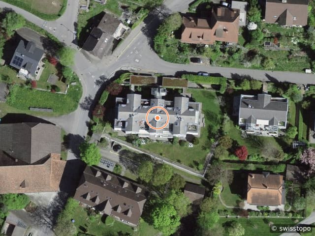 Luftbild der Lage – Schlossgutweg 45, 3073 Gümligen