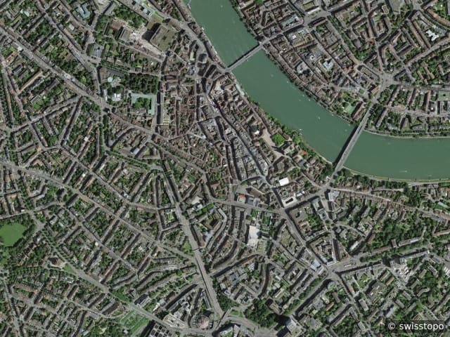 Luftbild Basel mit