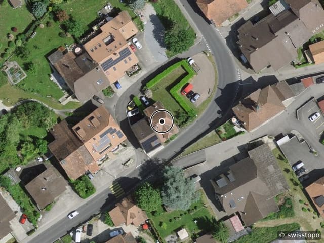 Luftbild Rue des Fontaines 4, Chabrey