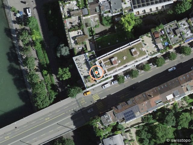 Luftbild Feldbergstrasse 1, Basel