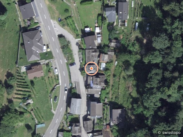 Luftbild der Lage – Via Muretto 5, 6632 Brione (Verzasca)