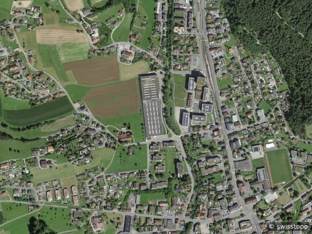 Aerial view of the location – 5726 Unterkulm