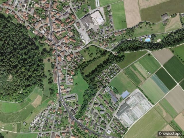 Luftbild Hauptstrasse 17B, Villigen