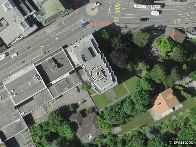 Luftbild Rue Saint-Pierre 18A, Fribourg