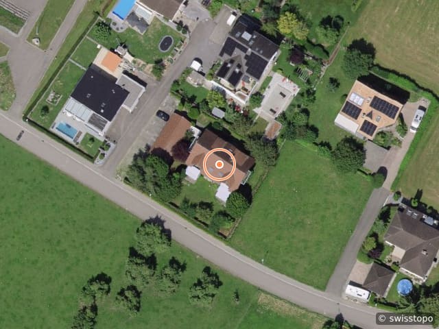 Luftbild der Lage – Schulstrasse 10, 8592 Uttwil