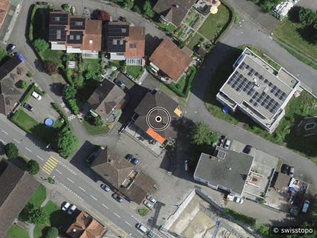 Luftbild der Lage – Luzernstrasse 9a, 6210 Sursee