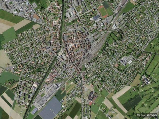 Vista aerea: la zona