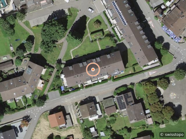 Luftbild der Lage – Oberriedenstrasse 2a, 5412 Gebenstorf