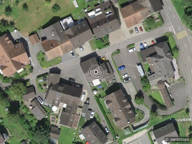 Aerial view of the location – Im Gässli 6, 4314 Zeiningen