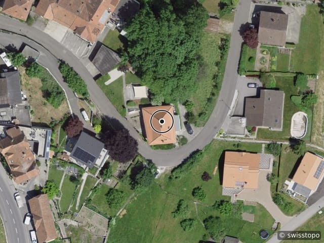 Luftbild Chemin du Brit 19, Romont